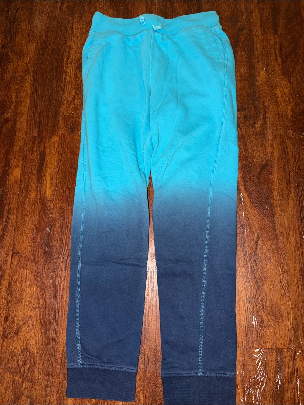 GAP Teal to Navy Ombre Fleece Joggers